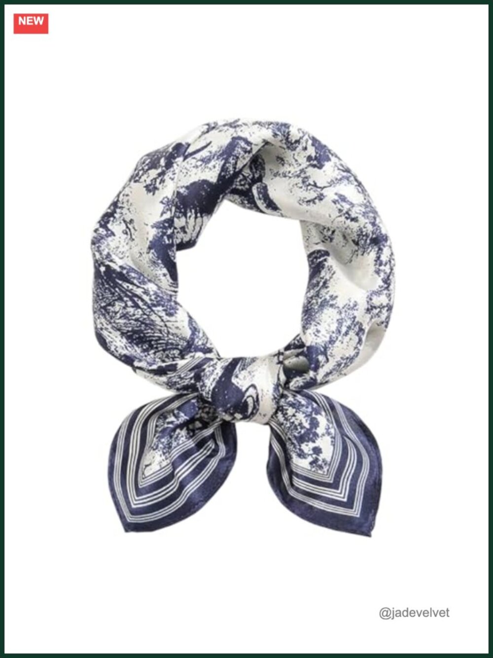 100% Pure Mulberry Silk Small Square Scarf Digital Printed Neckerchief